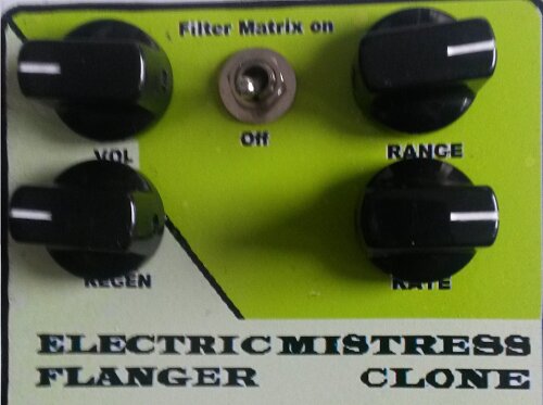 Pedal para guitarra eléctrica Flanger Electric Mistress Clone