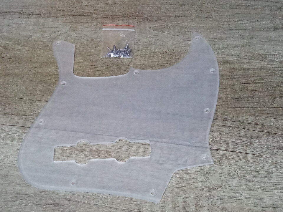 Golpeador transparente bajo JAZZ BASS USA nuevo a estrenar