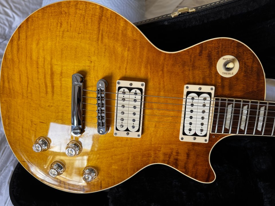 Heritage H-150 Les Paul Standard Dirty Lemon Burst de segunda mano · Foto 2 de 10 · Murcia