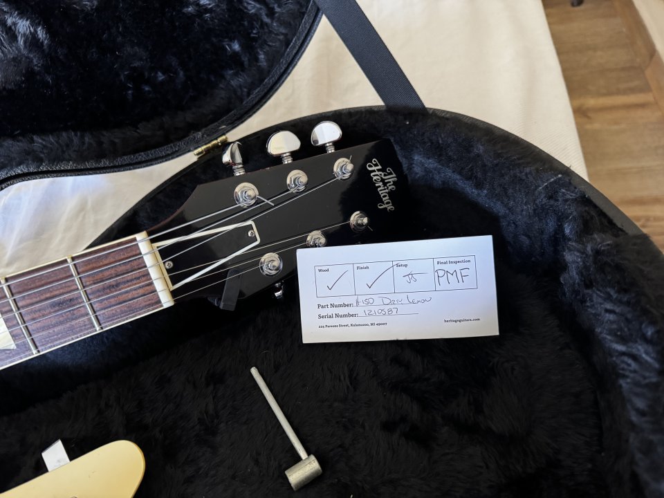 Heritage H-150 Les Paul Standard Dirty Lemon Burst de segunda mano · Foto 5 de 10 · Murcia