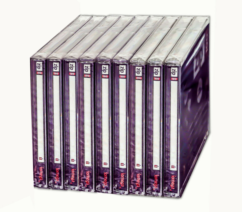 Pack de 7 DISQUETES DE 100 MB IOMEGA para ZIP.