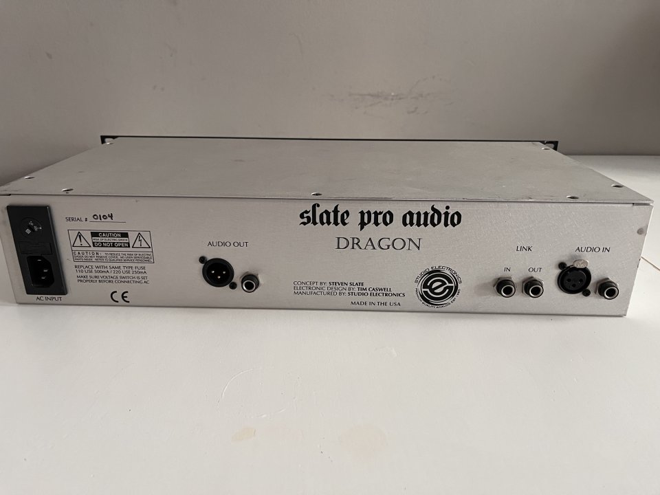 Slate Pro Audio Dragon Compressor de segunda mano · Foto 5 de 5 · Barcelona · 1299 €