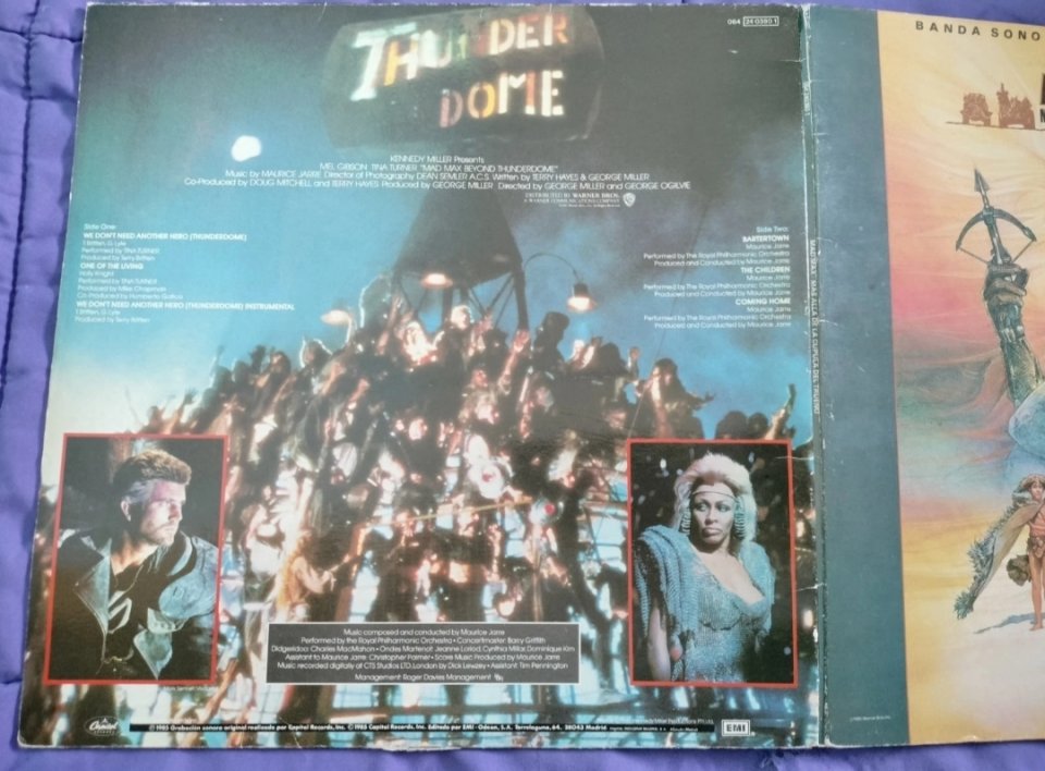 Mad Max - MAS ALLÁ DE LA CUPULA DEL TRUENO - LP + SINGLE