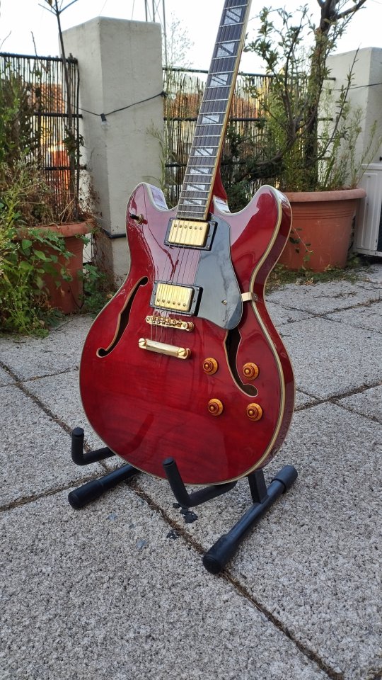 RESERVADA - Washburn HB35WR Wine Red Hollow Body