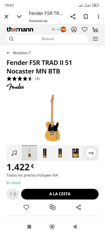 Fender telecaster 51 Nocaster