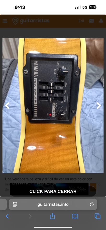 Yamaha AEX1500 Martín Taylor de segunda mano · Foto 8 de 10 · SC Tenerife · 1050 €