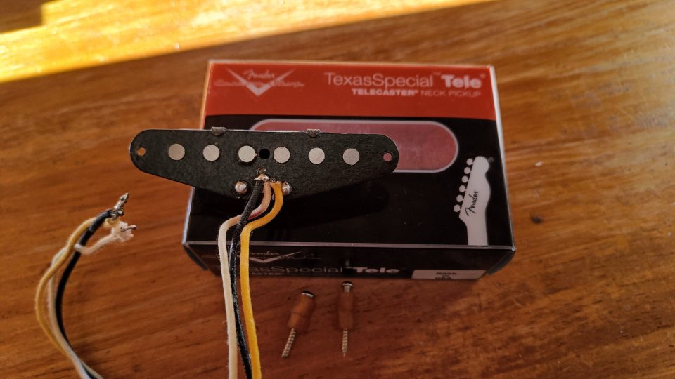 Pastilla Fender Texas Special telecaster mástil.