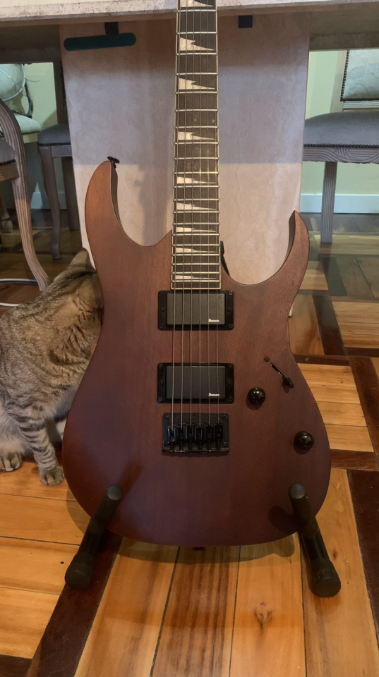 Ibanez GIO GRG121DX-WNF + ampli Vox + soporte de segunda mano · Foto 1 de 7 · Madrid · 200 €