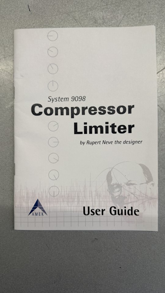 AMEK 9098 Dual Compressor – Rupert Neve original – Muy poco uso de segunda mano · Foto 10 de 10 · Barcelona · 2450 €