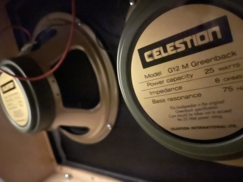 Pantalla / Cabinet Taco Amps 2x12 (Abedul / Celestion Greenback) de segunda mano · Foto 4 de 4 · Girona · 500 €