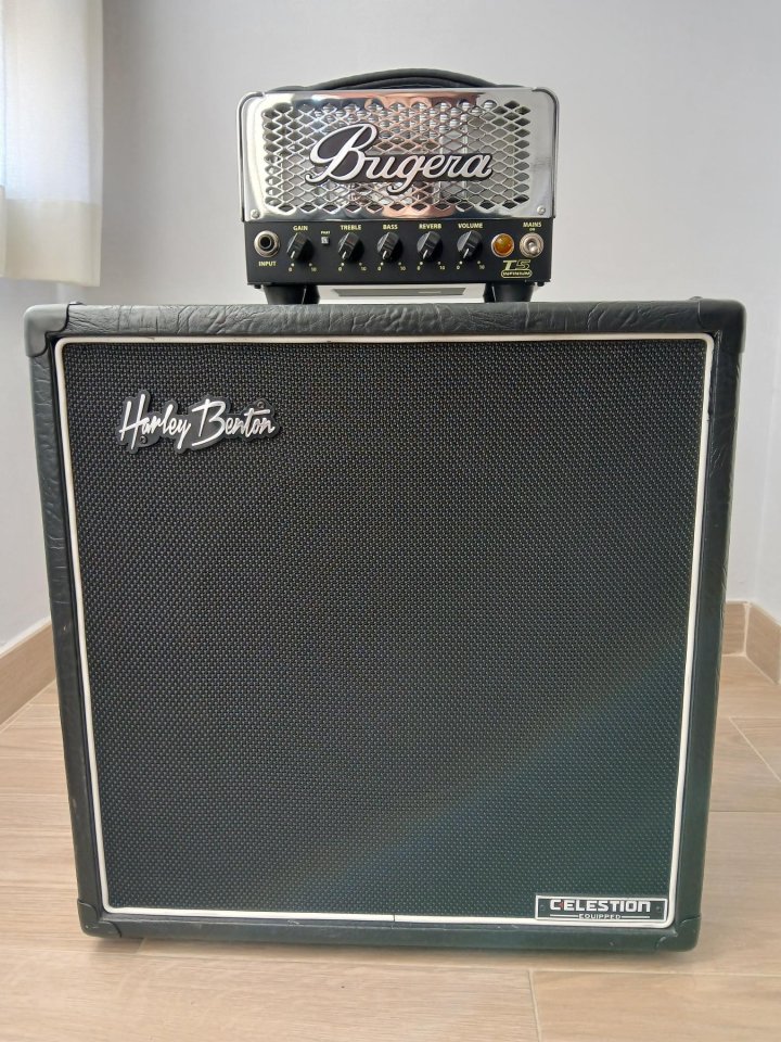 Bugera T5 Infinium + Pantalla Harley Benton G112 Celestion V30