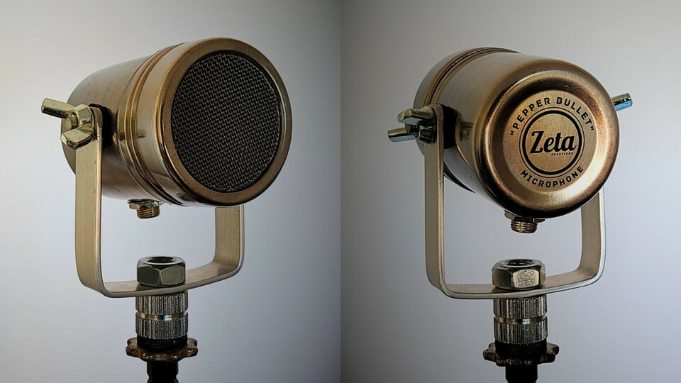 "PEPPER BULLET" micrófono teléfono hecho a mano por Zeta Creations