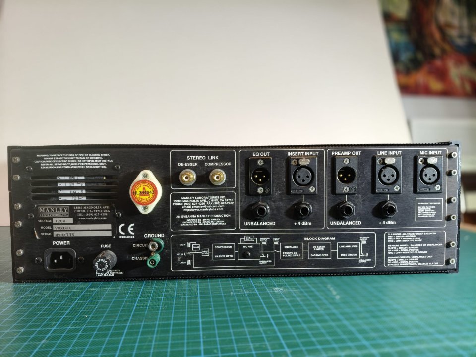 Manley VOXBOX Channel Strip de segunda mano · Foto 3 de 7 · Lleida · 3500 €