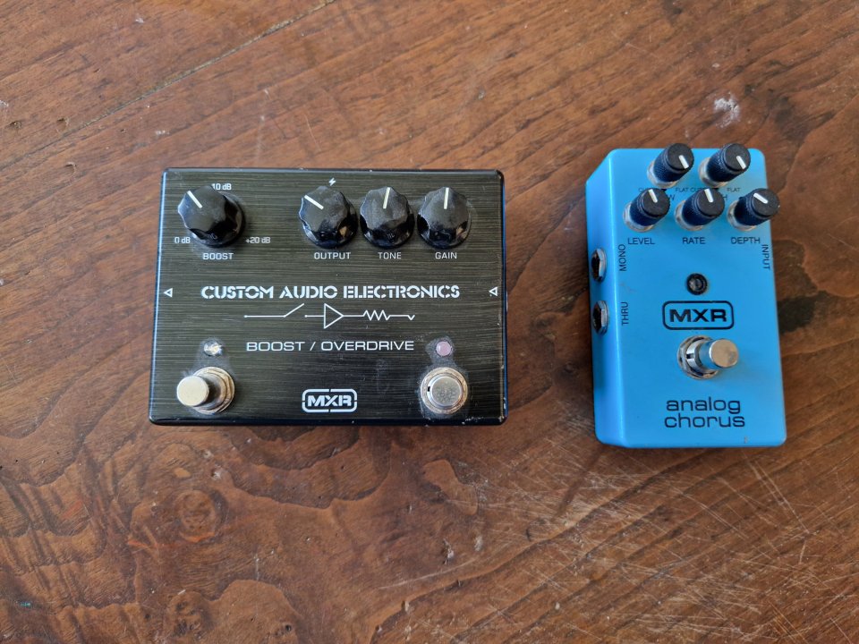 Lote mxr overdrive y chorus envío incluido