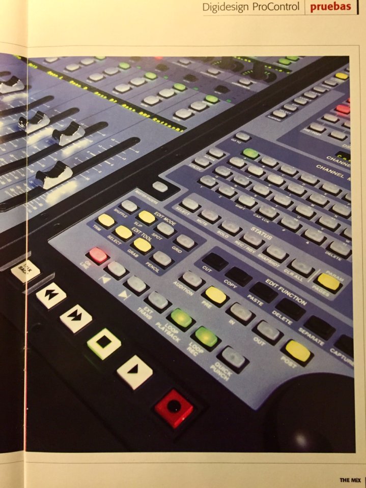 Controladora Digidesign Procontrol y sistema de grabación Protools oferta de cuesta de enero 1900€