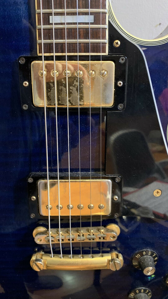 Greco EGC700 Les Paul Custom Azul 1987