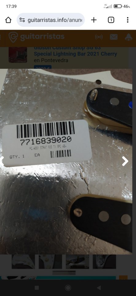 Fender Pre-Wired ST Pickguard Texas