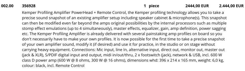 Kemper Profiler PowerHead + Remote MK 1 (2021) de segunda mano · Foto 6 de 6 · Madrid · 850 €