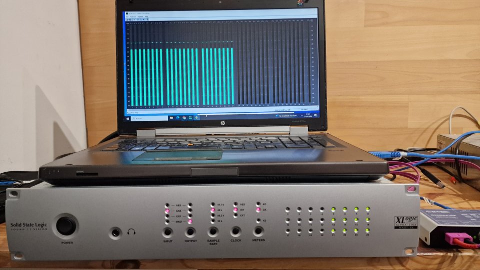 RME Madiface USB + SSL Alpha Link Conversor Madi 24 ch Analógico + AES/EBU
