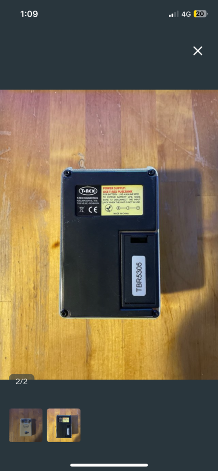 Pedal guitarra T-Rex Tonebug Reverb de segunda mano · Foto 2 de 2 · Madrid · 75 €