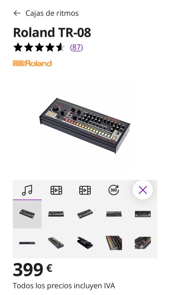 Roland TR-08 de segunda mano · Granada · 250 €