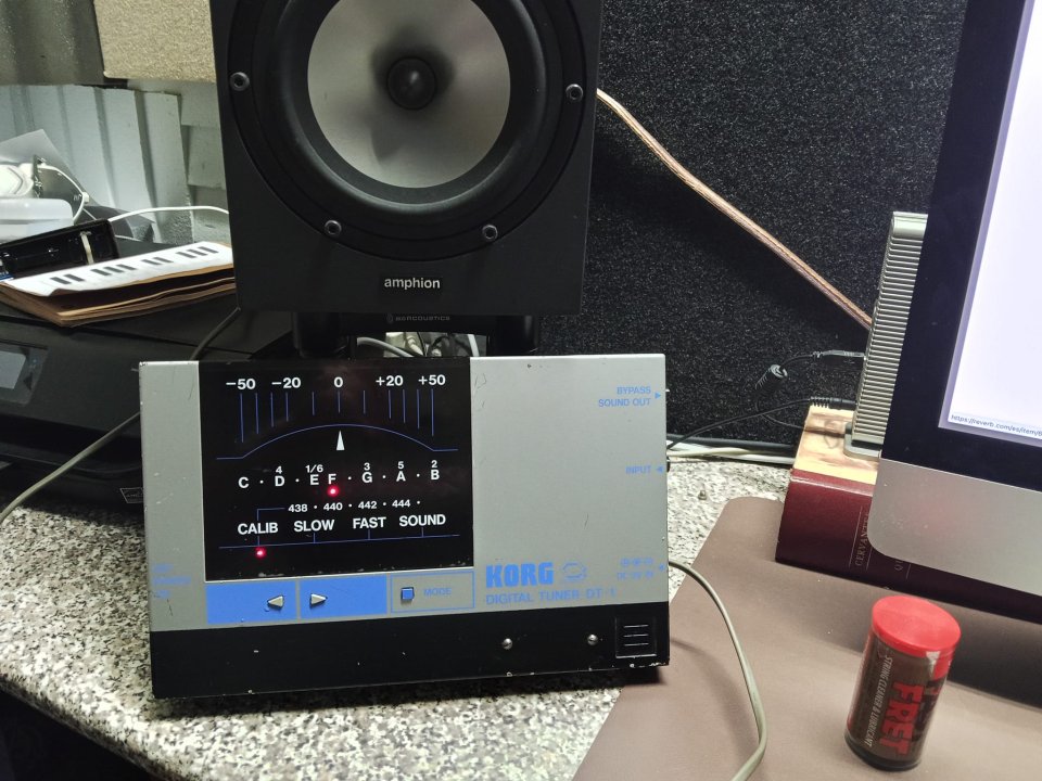 Afinador Korg DT-1 de grandes dimensiones para tienda o estudio, vintage!