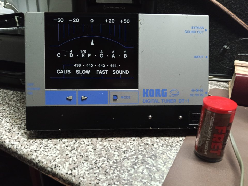 Afinador Korg DT-1 de grandes dimensiones para tienda o estudio, vintage!