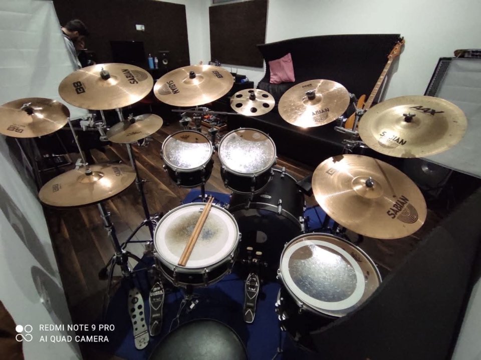 Drumcraft Series 8 Set completo + 9 platos Sabian + accesorios