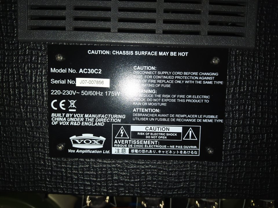 VOX AC30 C2 + Flightcase