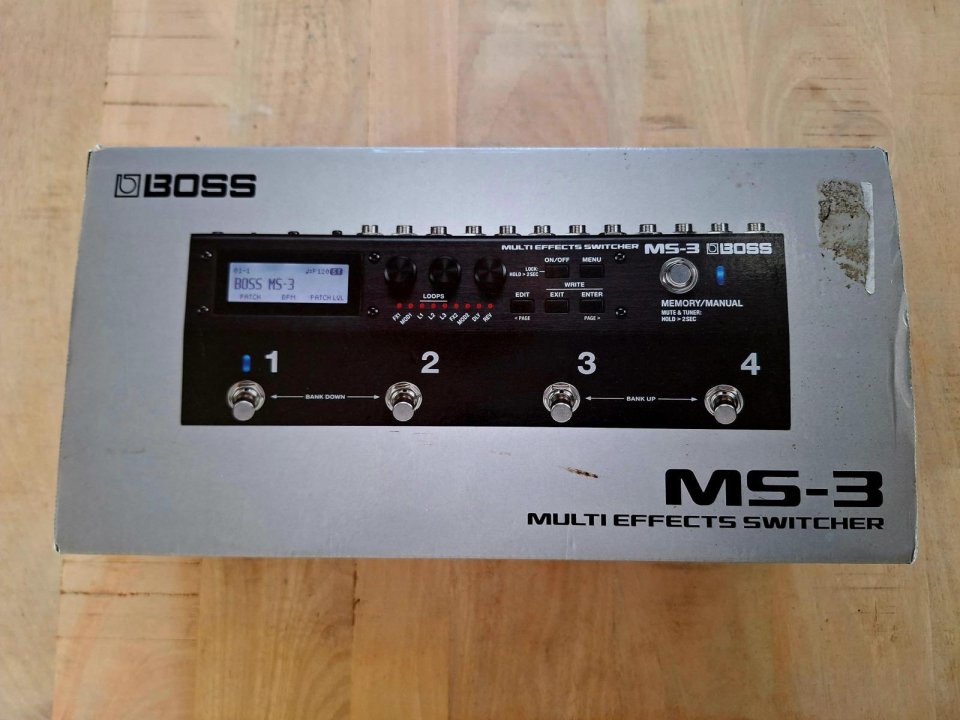 Boss MS 3 - Switcher, Looper y Fx todo en uno