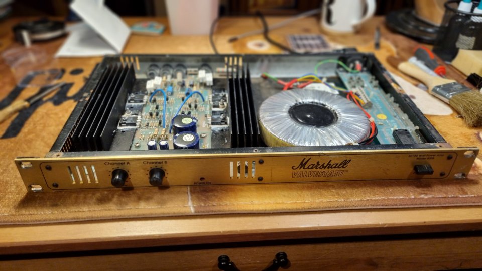 Etapa de potencia Marshall 8008 valvestate 80w