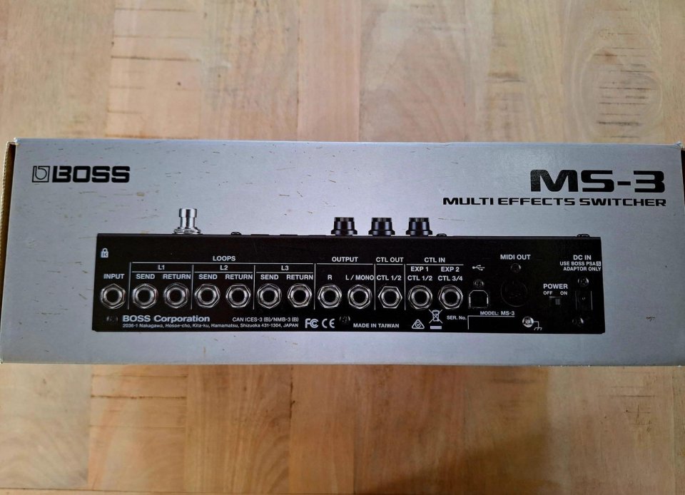 Boss MS 3 - Switcher, Looper y Fx todo en uno
