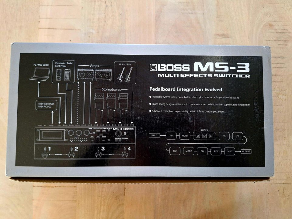 Boss MS 3 - Switcher, Looper y Fx todo en uno