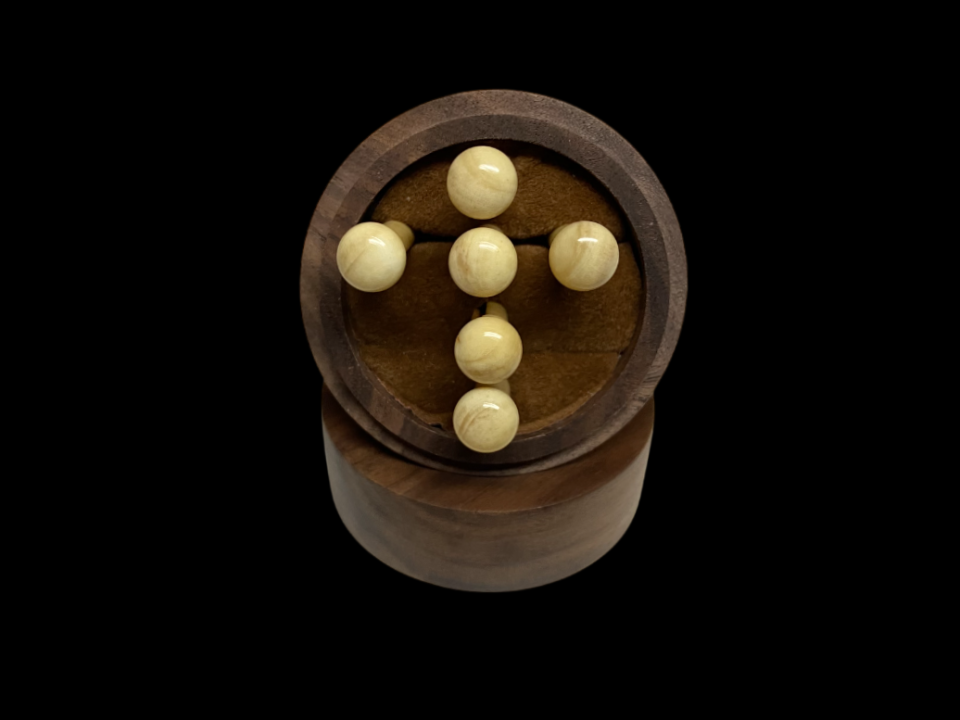 6 clavijas puente hueso camello Goa Premium Vintage