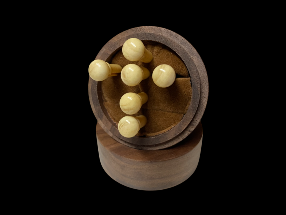 6 clavijas puente hueso camello Goa Premium Vintage