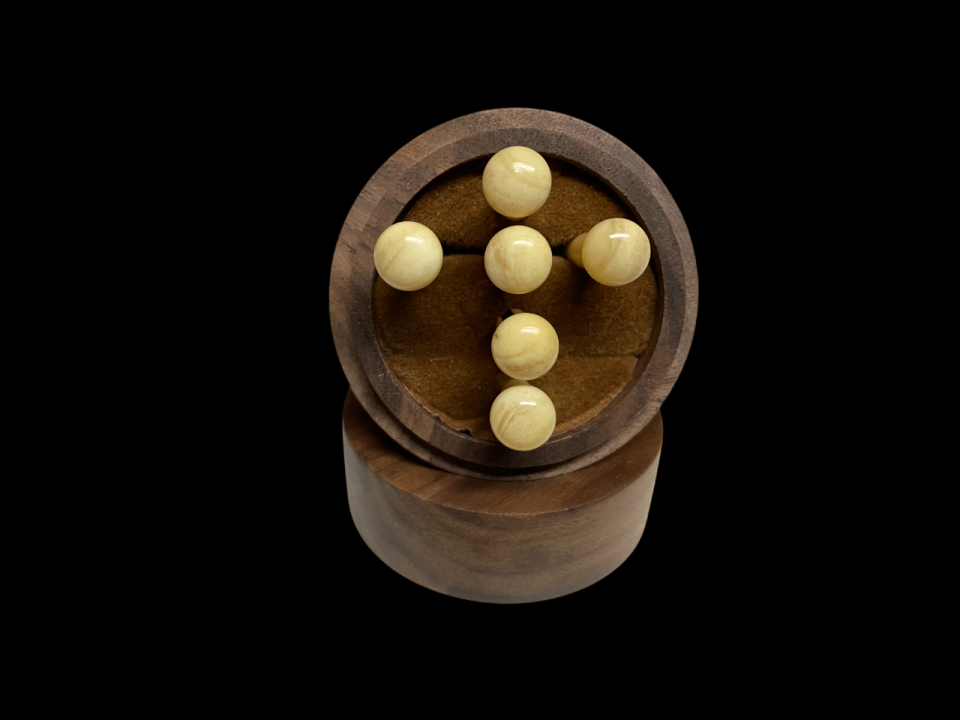 6 clavijas puente hueso camello Goa Premium Vintage