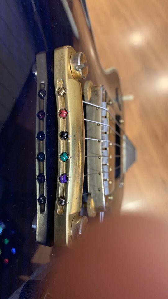 Greco EGC700 Les Paul Custom Azul 1987