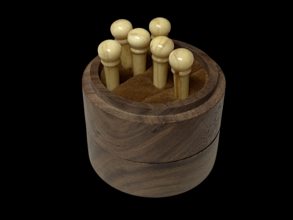 6 clavijas puente hueso camello Goa Premium Vintage