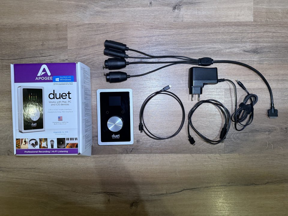 Interfaz de Audio USB 2.0 Apogee Duet. Falta de uso