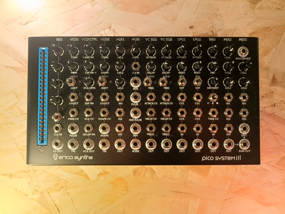 Erica Synths Pico System III desktop + extras