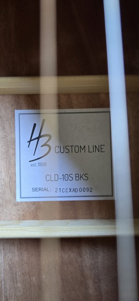 Harley Benton Custom Line CLD-10SCE BK.