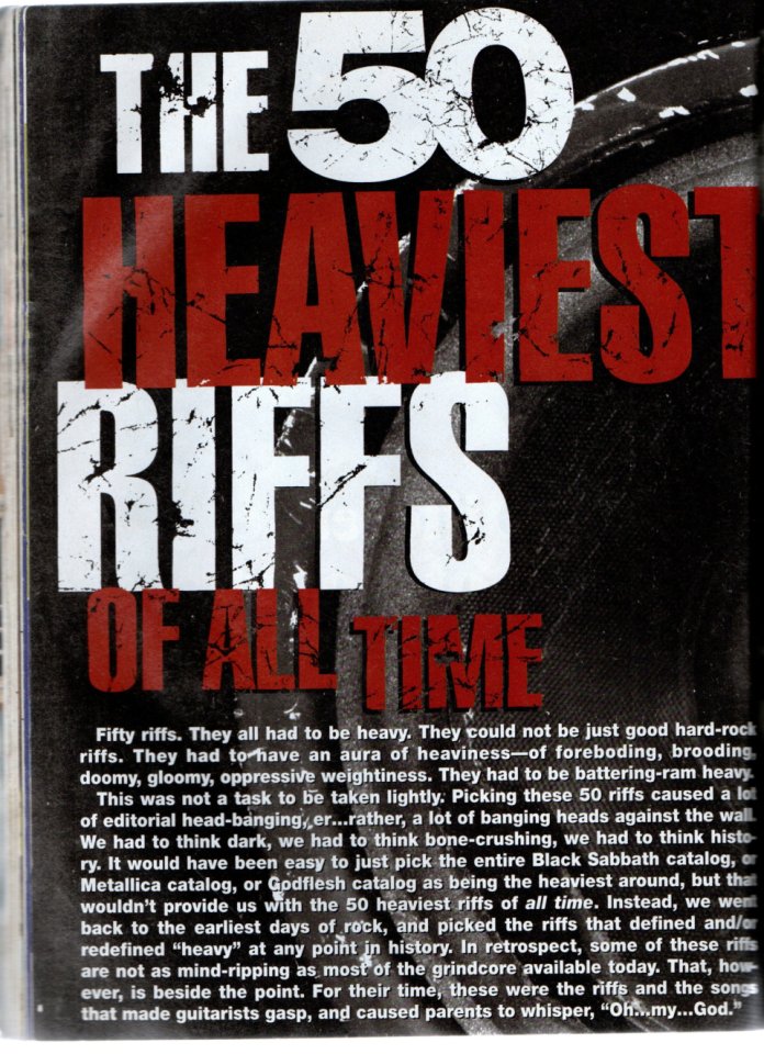 Revista Guitar – 50 Heaviest Riffs of All Time – Mayo de 1995 de segunda mano · Foto 3 de 8 · Salamanca