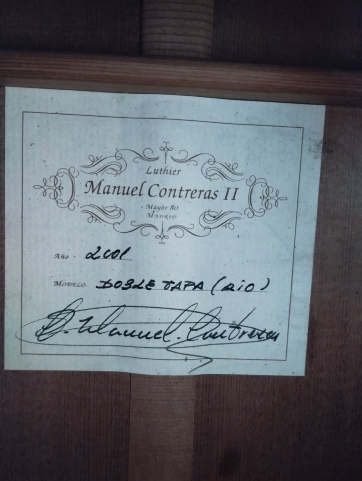 Guitarra Clásica Contreras II Doble tapa Cedro Río