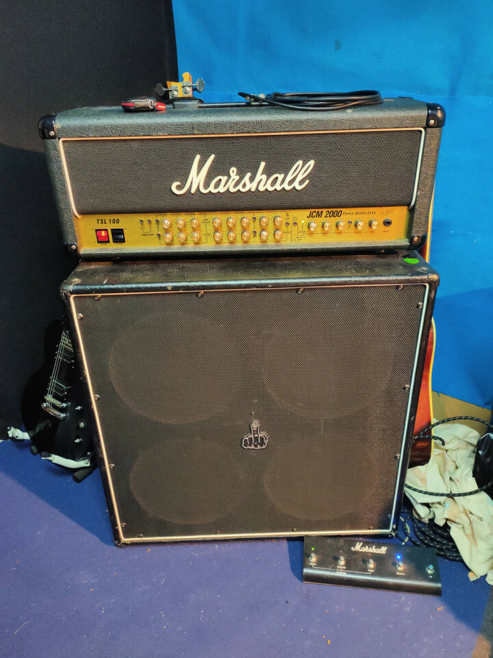 Harley Benton G412S Vintage Mueble mejorado (vacio)