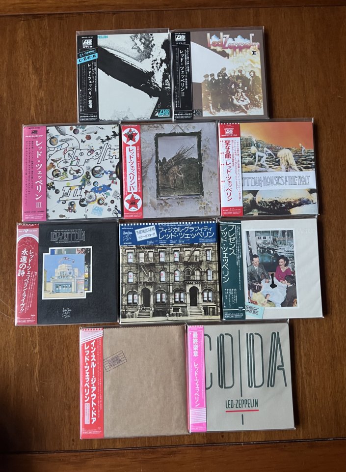 Led Zeppelin discográfia Japan Mini Lp Box