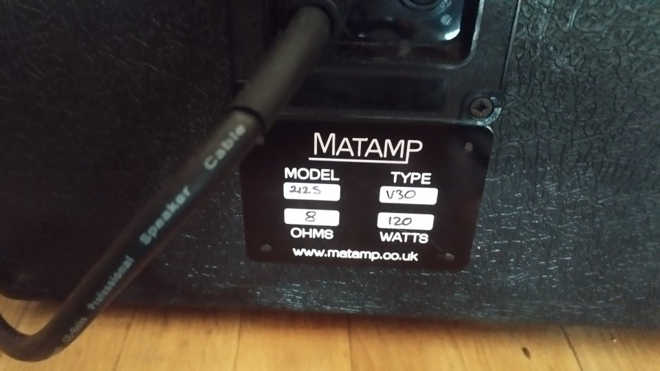 Pantalla Matamp Reissue 2x12 V30