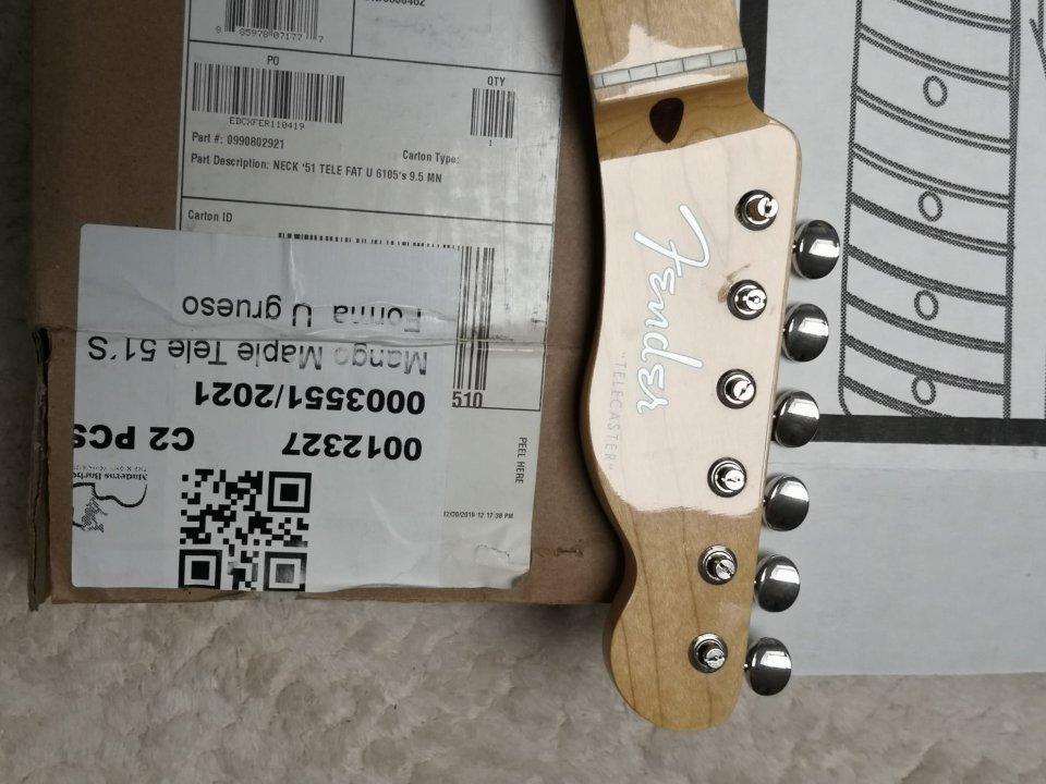 Mástil Fender 1951 Telecaster Arce NIVELADO de segunda mano · Foto 6 de 10 · Bizkaia · 300 €