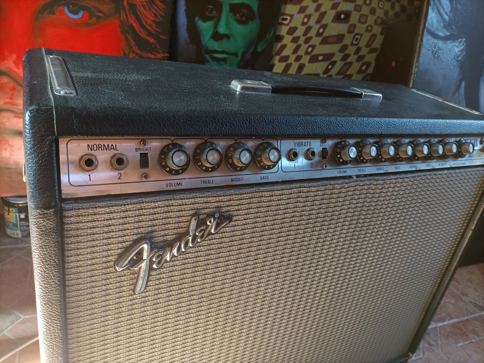 Guyatone Reverb Custom GA1100  (Fender Twin Reverb clon,era Blackface)   Fujigen - Gakki