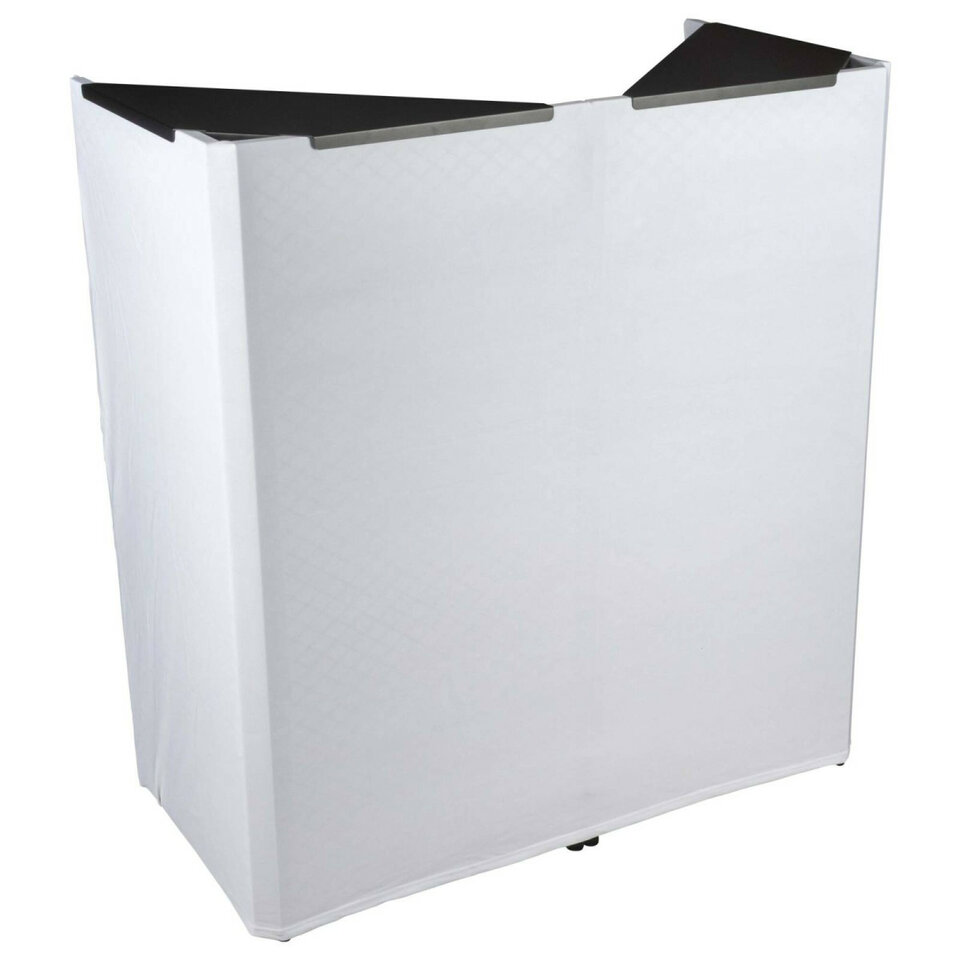 Mesa DJ transportable metalica con accesorios