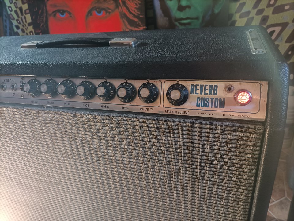Guyatone Reverb Custom GA1100  (Fender Twin Reverb clon,era Blackface)   Fujigen - Gakki